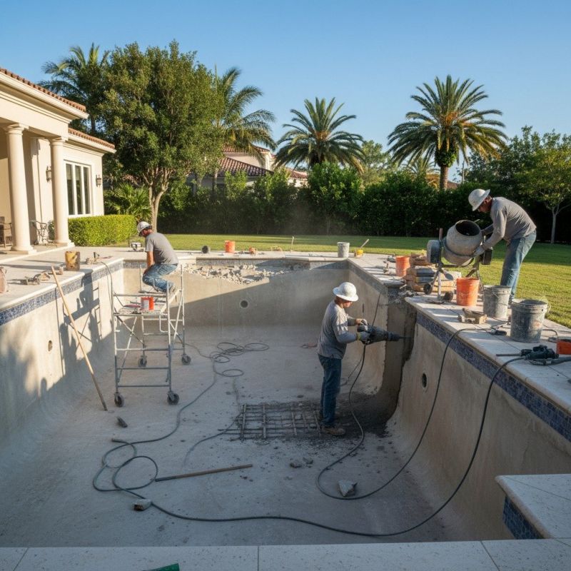 Local Concrete Pool Repair pros at work